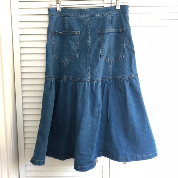 Madewell denim flare skirt - Picture 2 of 4